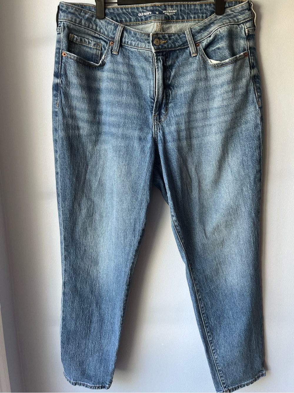 Women's Jeans | Old Navy 14 | Light Blue High Rise OG Straight